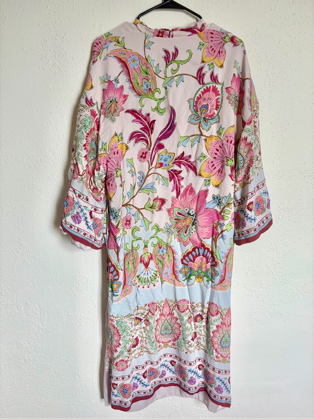 Zara Floral Satin Kimono Robe - Picture 9 of 9